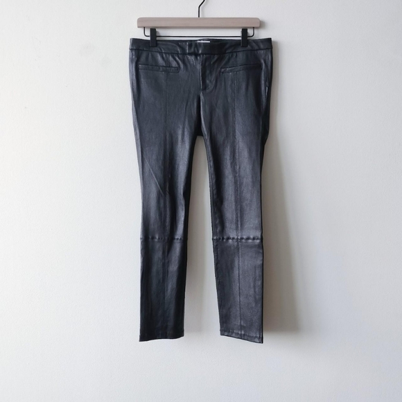 Helmut Lang Leather Pants - Picture 1 of 5